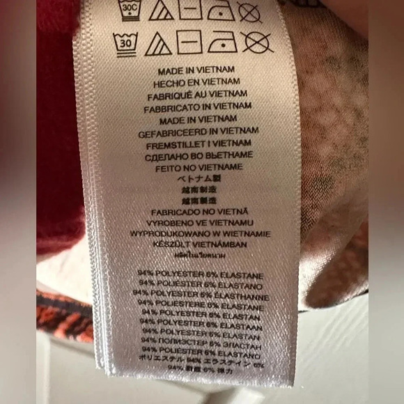 Women’s Michael Kors Orange Mini‎ Snake Print Dress. Size M. - Picture 8 of 8